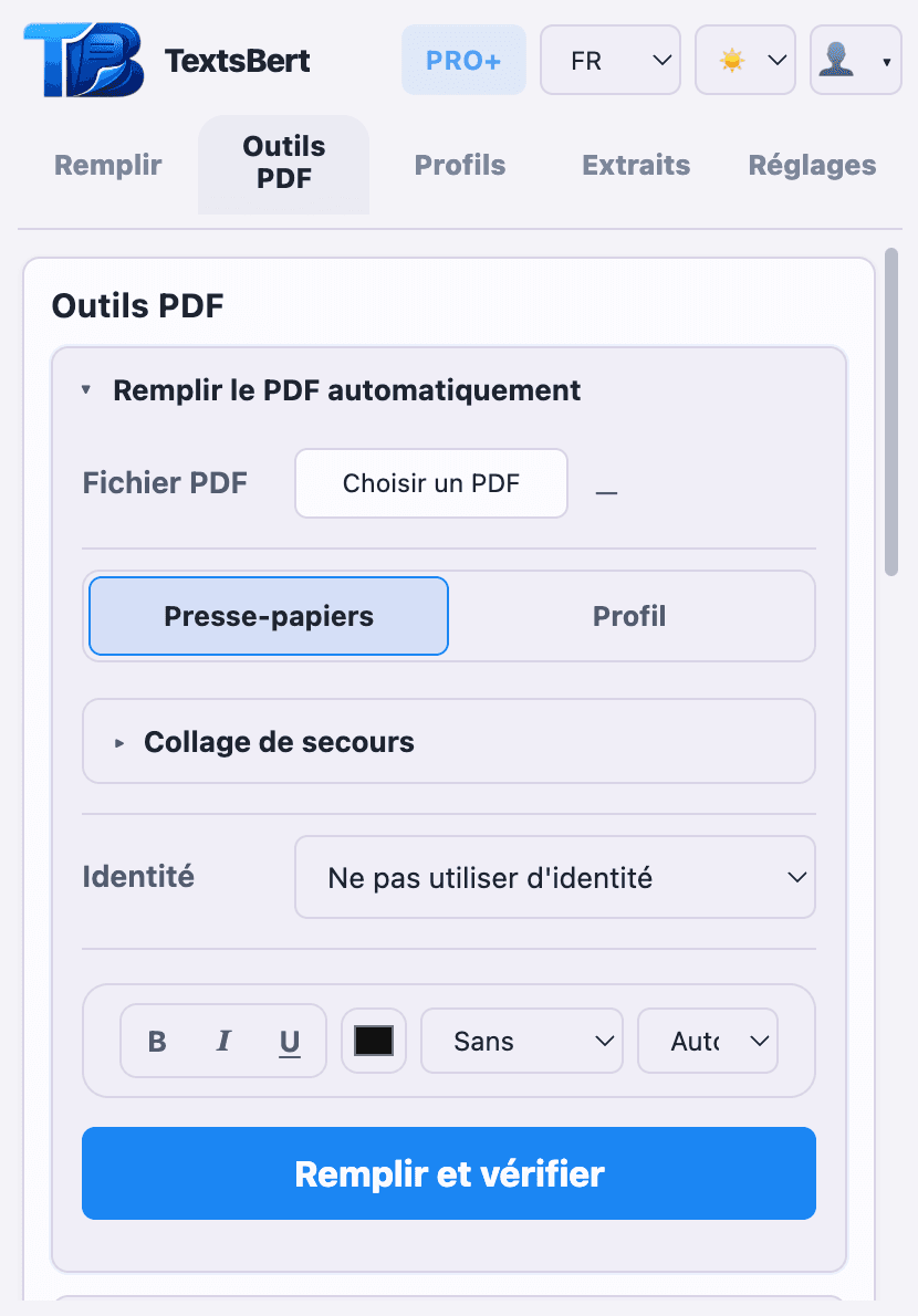 Auto Fill PDF fait partie du cœur. Le reste du PDF est une profondeur optionnelle.
