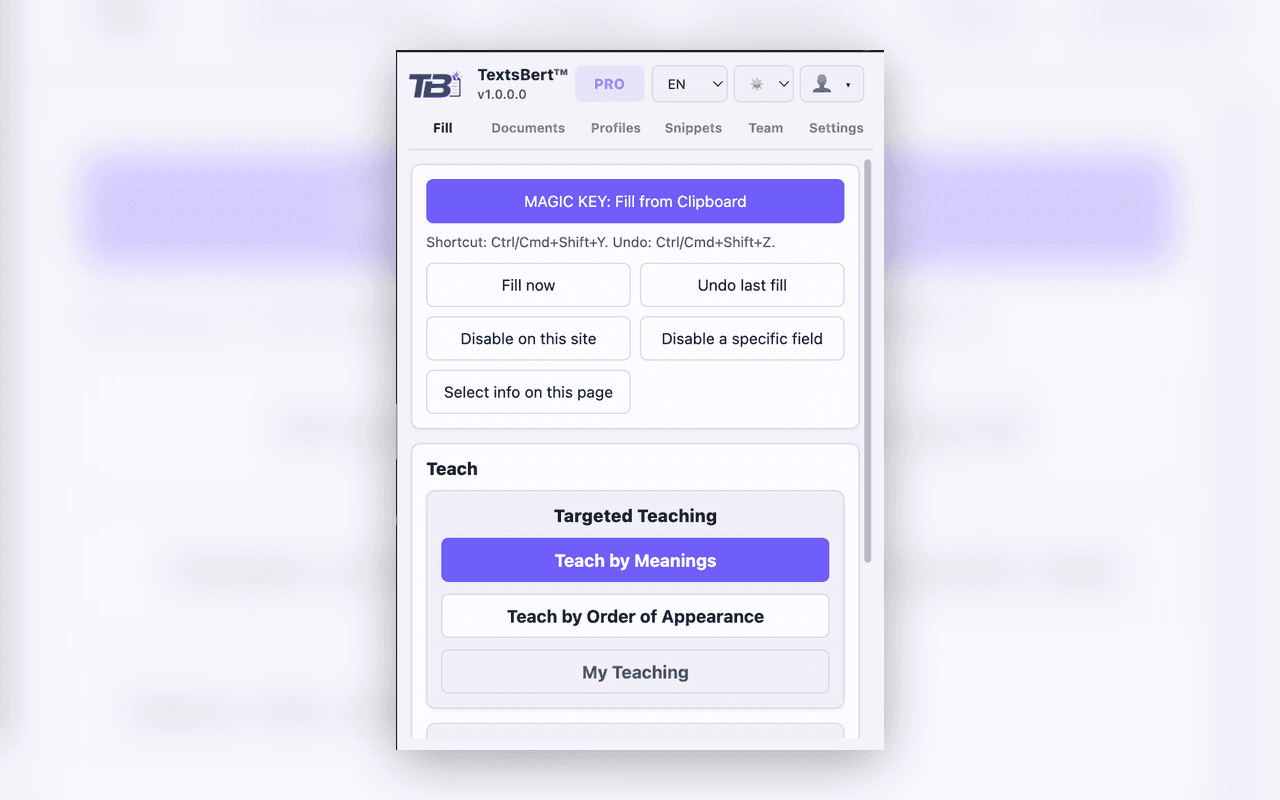 Fill from real page data